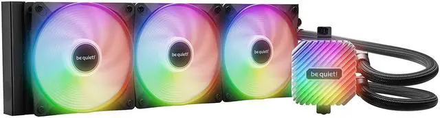 Main image of be quiet! Light Loop 360mm Black CPU liquid cooler for heavily overclocked systems, 3x Light Wings LX 120mm PWM high-speed ARGB fan, Stylish ARGB cooling block, extreme high cooling performance BW022