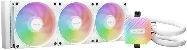 Main image of be quiet! Light Loop 360mm White CPU liquid cooler for heavily overclocked systems, 3x Light Wings LX 120mm PWM high-speed ARGB fan, Stylish ARGB cooling block, extreme high cooling performance BW023