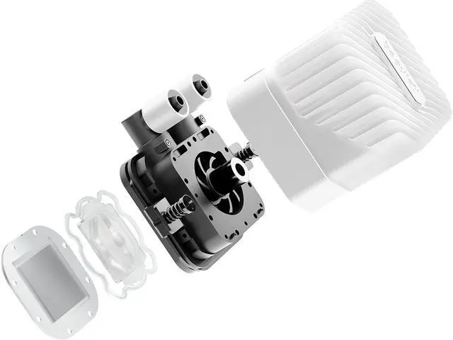 Alt view image 6 of 7 - be quiet! Light Loop 240mm White CPU liquid cooler for heavily overclocked systems, 2x Light Wings LX 120mm PWM high-speed White ARGB fan, Stylish ARGB cooling block, ARGB-PWM-Hub BW021