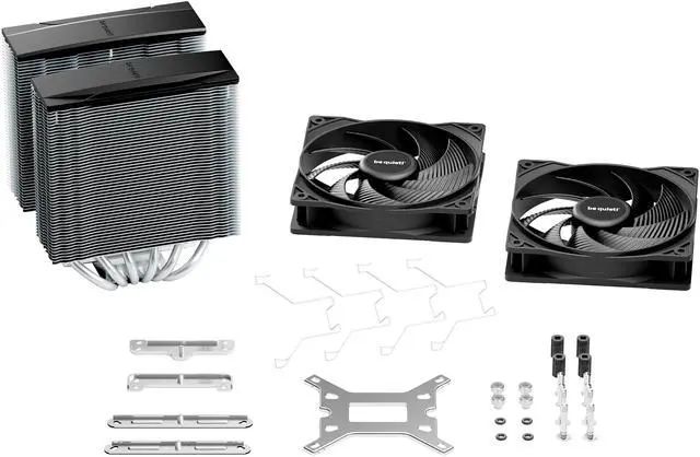 Alt view image 6 of 6 - be quiet! Pure Rock Pro 3 120mm Rifle CPU Cooler Socket compatibility Intel	1851 / 1700 / 1200 / 1150 / 1151 / 1155 and  AMD AM5 / AM4