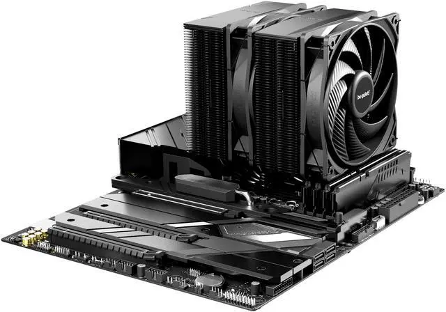 Alt view image 4 of 6 - be quiet! Pure Rock Pro 3 Black 120mm Rifle CPU Cooler Socket compatibility Intel 1851 / 1700 / 1200 / 1150 / 1151 / 1155  and AMD AM5 / AM4
