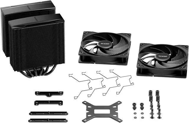 Alt view image 6 of 6 - be quiet! Pure Rock Pro 3 Black 120mm Rifle CPU Cooler Socket compatibility Intel 1851 / 1700 / 1200 / 1150 / 1151 / 1155  and AMD AM5 / AM4