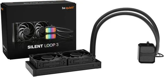 Alt view image 3 of 7 - be quiet! SILENT LOOP 3 240mm All-in-One Water Cooling I Intel LGA 1851 / 1700 / 1200 / 1150 / 1151 / 1155 I AMD Socket  AM5 / AM4