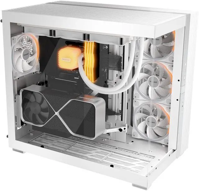 Alt view image 2 of 4 - Light Wings | 140mm PWM High Speed Case Fan | High Performance Cooling Fan | Compatible with Desktop | Low minimum rpm | Low Noise | White | BL135