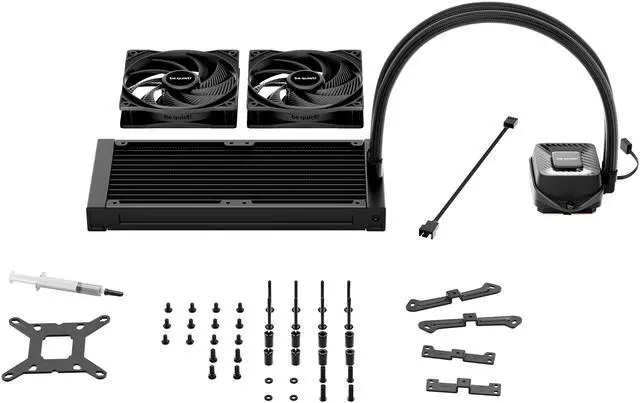 Alt view image 5 of 5 - bequiet! PURE LOOP 3 240mm Black CPU liquid cooler for heavily overclocked systems, 2x Pure Wings 3 PWM high-speed fans, Daisy chained PWM fans, PWM pump features 6-pole motor with 3 phases BW027