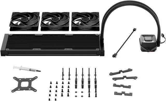 Alt view image 5 of 5 - bequiet! PURE LOOP 3 360mm Black CPU liquid cooler for heavily overclocked systems, 3x Pure Wings 3 PWM high-speed fans, Daisy chained PWM fans, PWM pump features 6-pole motor with 3 phases BW029
