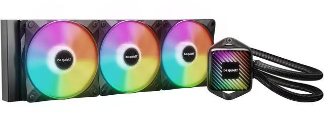 Main image of bequiet! PURE LOOP 3 LX 360mm Black CPU liquid cooler for heavily overclocked systems, 3x Light Wings LX PWM high-speed fans, Daisy chained PWM fans, Unique ARGB cooling block with customization BW031
