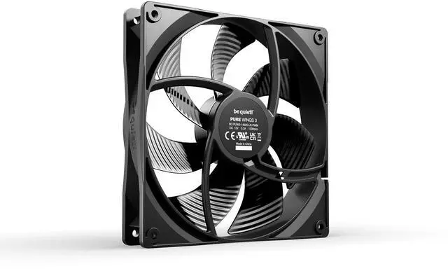 Alt view image 2 of 3 - be quiet! Pure Wings 3 140mm Quiet PWM High-Speed Case Fan | Speed-regulating Closed Loop Motor| Extraordinary Air Pressure | BL139