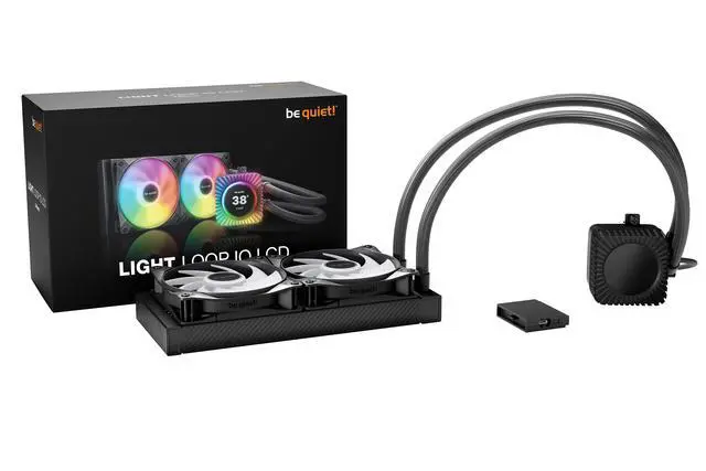 Alt view image 6 of 6 - be quiet! Light Loop IO LCD 240mm Black - High-Performance ARGB AIO Liquid CPU Cooler with IPS Display