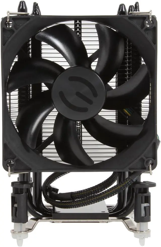 Alt view image 2 of 6 - EVGA 100-FS-C901-KR 92mm Sleeve mITX ACX CPU Cooler, Direct Touch 4 Heat Pipe