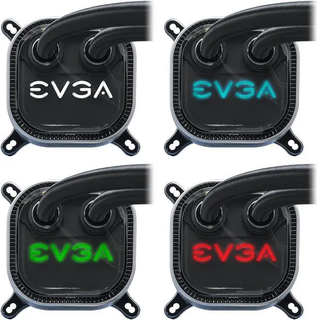 Alt view image 3 of 15 - EVGA CLC 280mm All-In-One RGB LED CPU Liquid Cooler, 2x FX13 140mm PWM Fans, Intel, AMD, 400-HY-CL28-V1 LGA 1700 Compatible