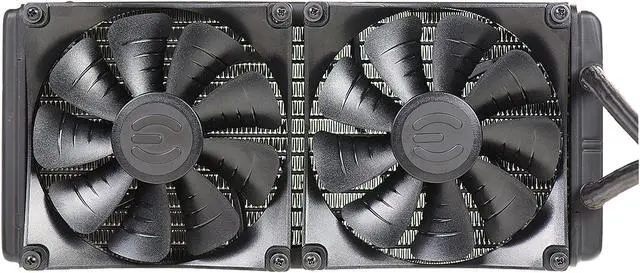 Alt view image 7 of 15 - EVGA CLC 280mm All-In-One RGB LED CPU Liquid Cooler, 2x FX13 140mm PWM Fans, Intel, AMD, 400-HY-CL28-V1 LGA 1700 Compatible