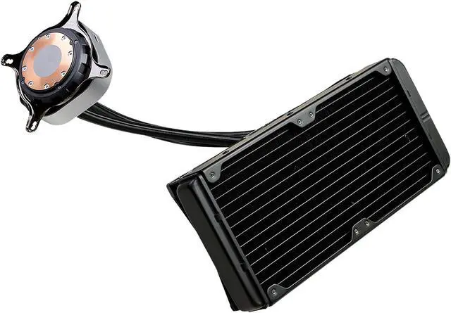 Alt view image 5 of 8 - EVGA CLC 240mm All-In-One RGB LED CPU Liquid Cooler, 2x FX12 120mm PWM Fans, Intel, AMD, 400-HY-CL24-V1 LGA 1700 Compatible