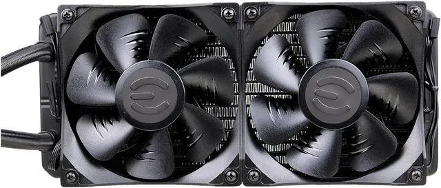 Alt view image 7 of 8 - EVGA CLC 240mm All-In-One RGB LED CPU Liquid Cooler, 2x FX12 120mm PWM Fans, Intel, AMD, 400-HY-CL24-V1 LGA 1700 Compatible
