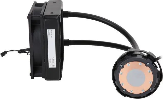 Alt view image 5 of 12 - EVGA CLC 120mm All-In-One CPU Liquid Cooler, 1x 120mm Fan, Intel, 400-HY-CL11-V1 LGA 1700 Compatible