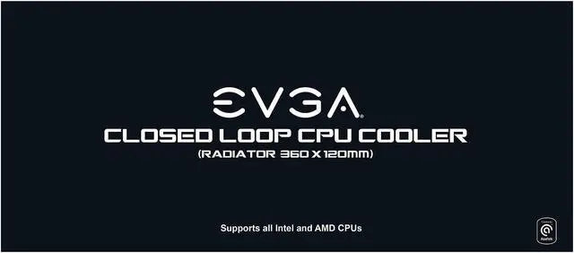 Alt view image 8 of 8 - EVGA CLC 360 400-HY-CL36-V1 All-In-One RGB LED CPU Liquid Cooler, 3x FX12 120mm PWM Fans, AMD, Intel LGA 1700 Compatible