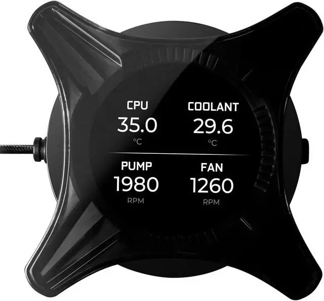 Alt view image 4 of 7 - EVGA CLCx 360mm All-In-One LCD CPU Liquid Cooler, 3x 120mm PWM ARGB Fans, Intel, AMD, 5 YR Warranty, 400-HY-CX36-V1