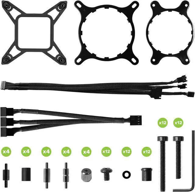 Alt view image 6 of 7 - EVGA CLCx 360mm All-In-One LCD CPU Liquid Cooler, 3x 120mm PWM ARGB Fans, Intel, AMD, 5 YR Warranty, 400-HY-CX36-V1