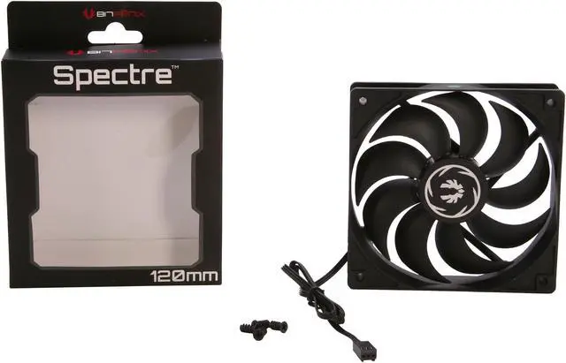 Alt view image 5 of 5 - BitFenix Spectre All Black 120mm Case Fan