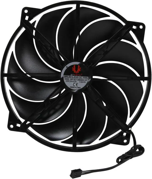 Alt view image 4 of 5 - BitFenix Spectre All Black 200mm Case Fan
