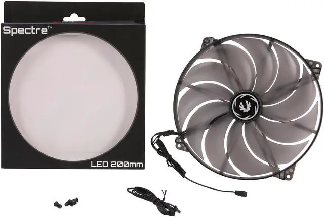Alt view image 5 of 5 - BitFenix Spectre LED White 200mm Case Fan