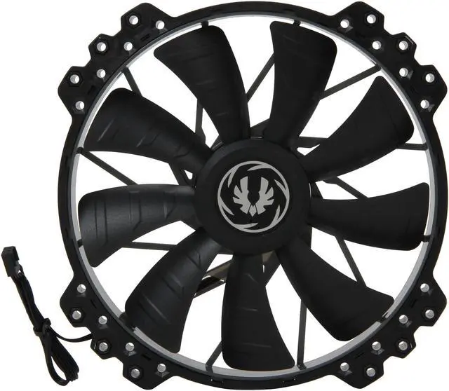 Alt view image 2 of 6 - BitFenix Spectre Pro All Black 200mm Case Fan