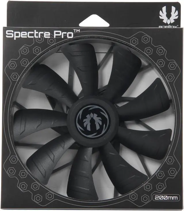 Alt view image 6 of 6 - BitFenix Spectre Pro All Black 200mm Case Fan