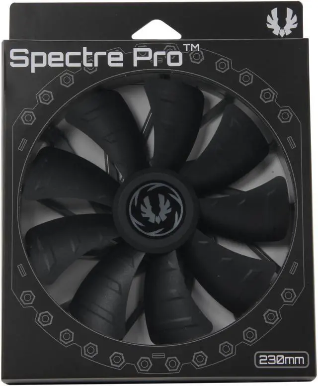 Alt view image 6 of 6 - BitFenix Spectre Pro All Black 230mm Case Fan