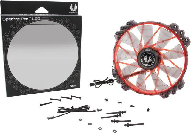 Alt view image 5 of 5 - BitFenix Spectre Pro LED Red 200mm Case Fan