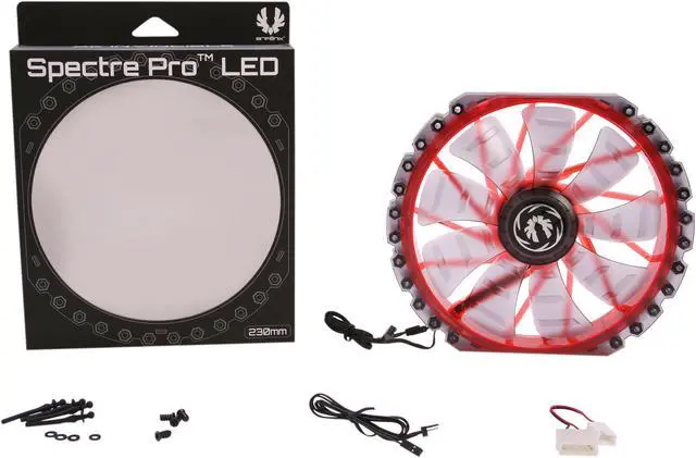 Alt view image 5 of 5 - BitFenix Spectre Pro LED Red 230mm Case Fan