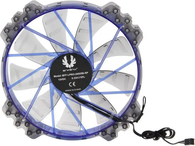 Alt view image 3 of 5 - BitFenix Spectre Pro BFF-LPRO-20025B-RP 200mm Blue LED Case Fan