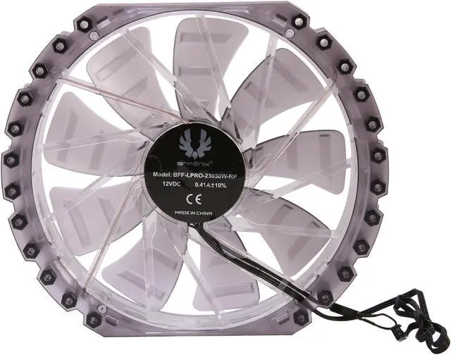 Alt view image 4 of 5 - BitFenix Spectre Pro LED White 230mm Case Fan