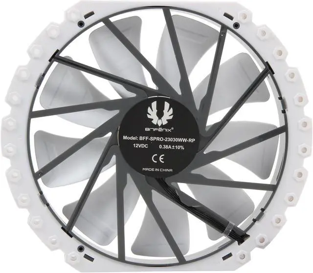 Alt view image 4 of 5 - BitFenix Spectre Pro Solid White 230mm Case Fan
