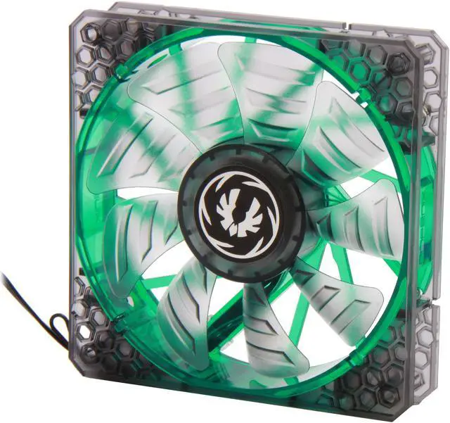 Alt view image 2 of 5 - BitFenix Spectre Pro LED Green 120mm Case Fan
