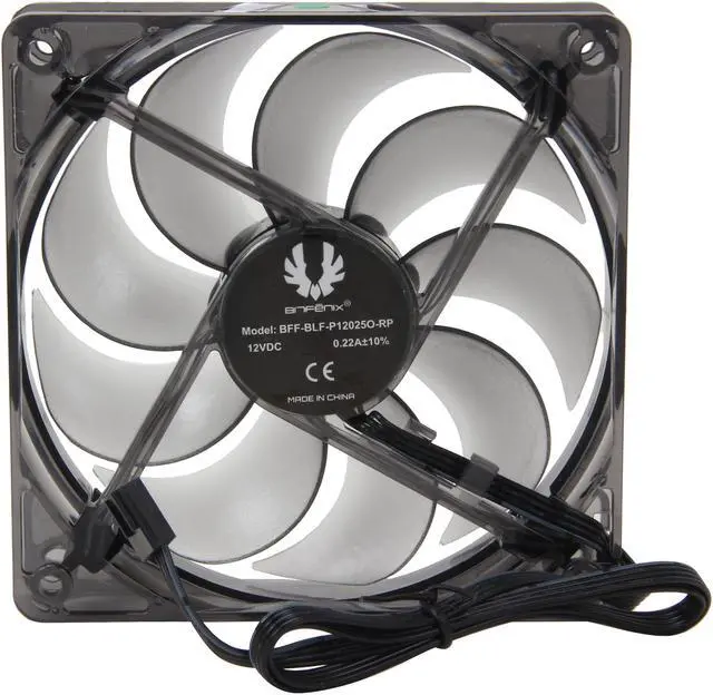 Alt view image 3 of 5 - BitFenix Spectre PWM BFF-BLF-P12025O-RP Orange LED Case Fan