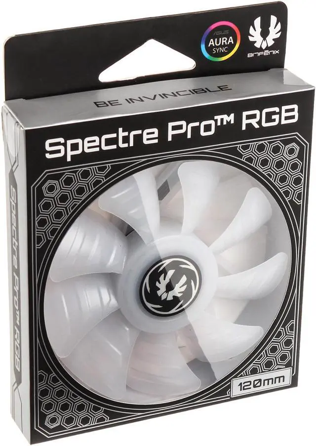 Alt view image 7 of 7 - BitFenix Spectre Pro RGB LED 120mm Case fan