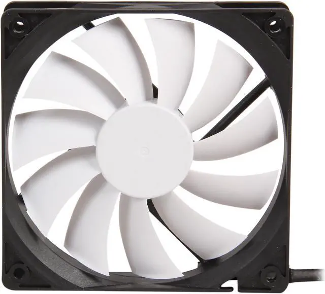 Alt view image 2 of 5 - Fractal Design Silent Series R2 120mm Silence Optimized Hydraulic Bearing Black/White Computer Case Fan