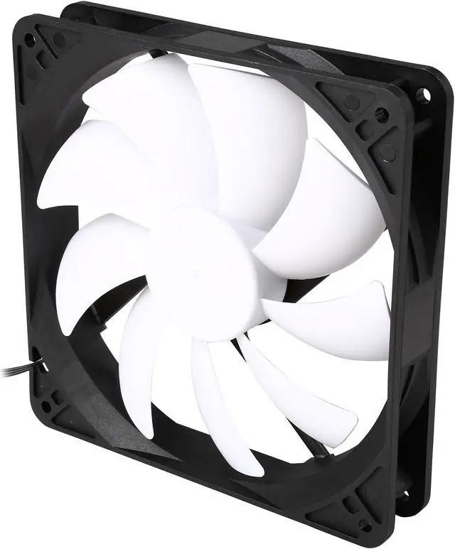 Alt view image 2 of 5 - Fractal Design Silent Series R3 140mm Silence Optimized Rifle Bearing Black/White Computer Case Fan