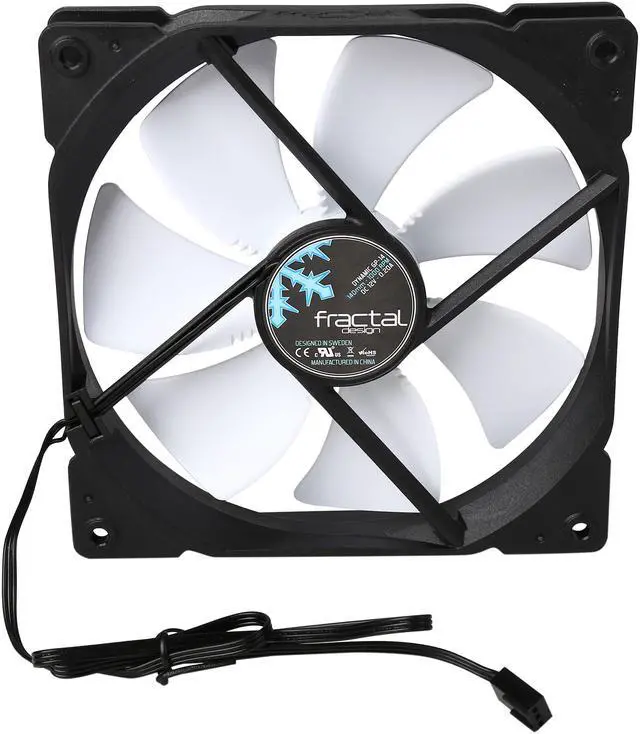Alt view image 4 of 5 - Fractal Design Dynamic GP-14 140mm Low Noise Hydraulic Bearing Black/White Computer Case Fan