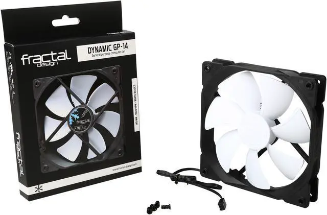 Alt view image 5 of 5 - Fractal Design Dynamic GP-14 140mm Low Noise Hydraulic Bearing Black/White Computer Case Fan