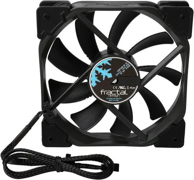 Alt view image 5 of 5 - Fractal Design Venturi HF Series Black Fluid Dynamic Bearing High Airflow 120mm Case Fan