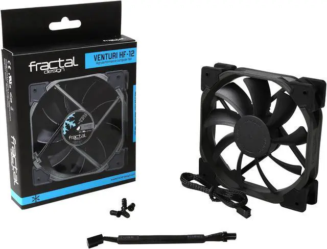 Alt view image 6 of 5 - Fractal Design Venturi HF Series Black Fluid Dynamic Bearing High Airflow 120mm Case Fan