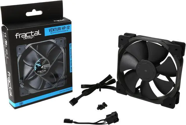 Alt view image 5 of 5 - Fractal Design Venturi HP Series Black Fluid Dynamic Bearing High Pressure PWM 120mm Radiator/Heatsink Optimized Fan