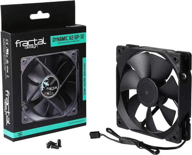 Alt view image 6 of 5 - Fractal Design Dynamic X2 GP-12 120mm Black Edition FD-FAN-DYN-X2-GP12-BK Case Fan