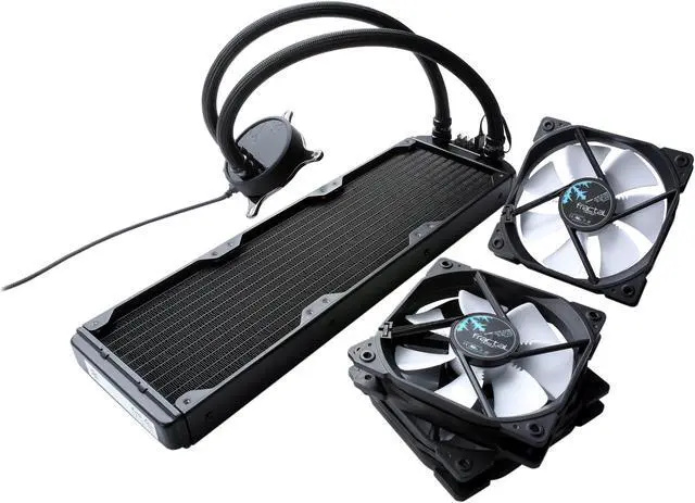 Alt view image 6 of 14 - Fractal Design Celsius S36 360mm Silent High Performance Slim Expandable All-In-One CPU Liquid / Water Cooler, LGA 1700 Ready / AM5 Compatible