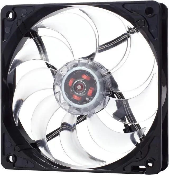 Alt view image 4 of 6 - Fractal Design Silent Series LL 120mm Sleeve Bearing Black/Clear with White LED Computer Case Fan