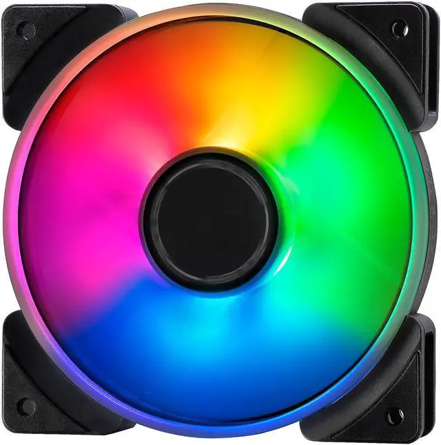 Alt view image 2 of 17 - Fractal Design Prisma AL-12 PWM 120mm Addressable RGB LED Long Life Sleeve Bearing Computer Case Fan 3-Pack