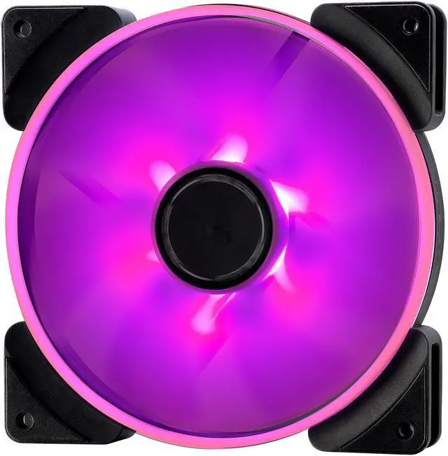 Alt view image 7 of 17 - Fractal Design Prisma AL-14 PWM 140mm Addressable RGB LED Long Life Sleeve Bearing Computer Case Fan 3-Pack