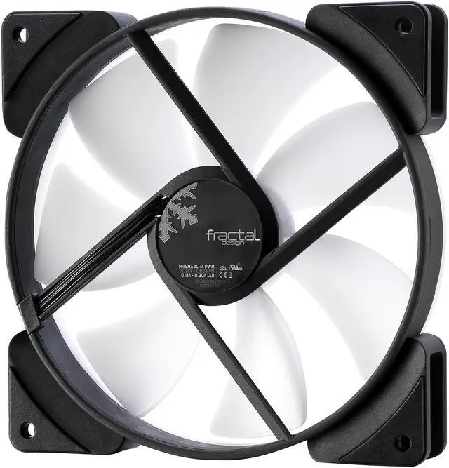 Alt view image 10 of 17 - Fractal Design Prisma AL-14 PWM 140mm Addressable RGB LED Long Life Sleeve Bearing Computer Case Fan 3-Pack