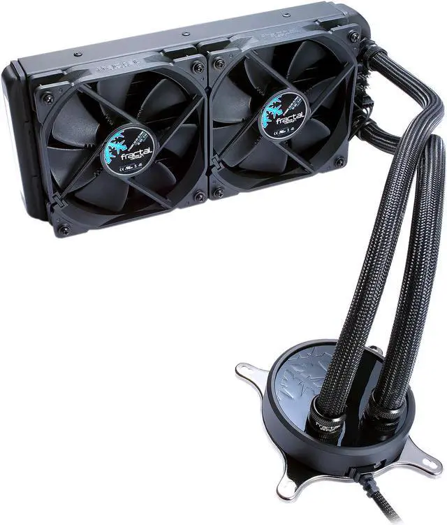 Alt view image 4 of 15 - Fractal Design Celsius S24 Blackout 240mm Silent High Performance Slim Expandable All-In-One CPU Liquid / Water Cooler, LGA 1700 Ready / AM5 Compatible